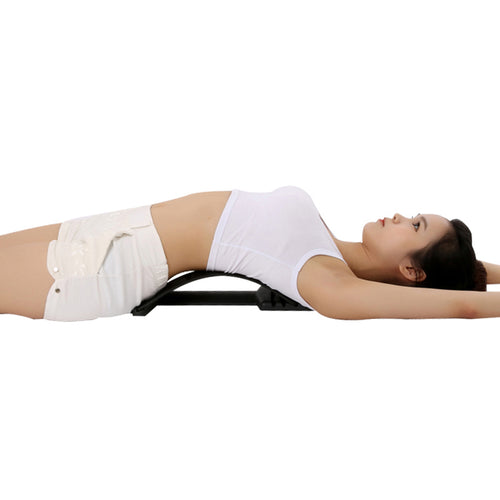 Back Massage Stretching Magic Back Neck Traction Stretcher Waist Relax Lumbar Support Spine Pain Relief Chiropractic Equipment