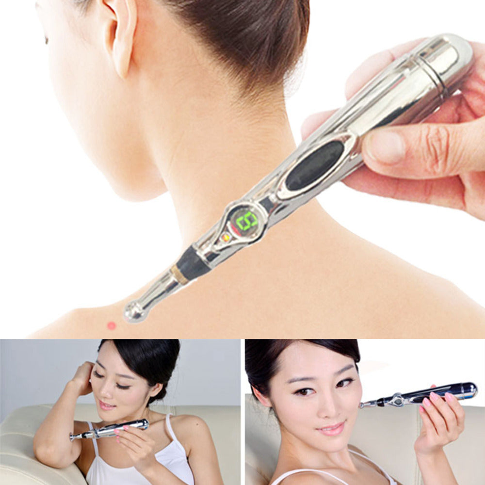 New Electric Acupuncture Health Pen Meridian Body Massage Pain Relief Therapy Electronic