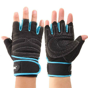 1PC Weight Lifting Training Fitness Workout Wrist Wrap Exercise Gloves Abrasion Resistant Fingerless Comfortable Gloves#W21